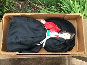 Kompositionspuppe Italien handbemalt Gesicht Vintage orig. Box Worldwide Doll Club - Bild 1 von 4