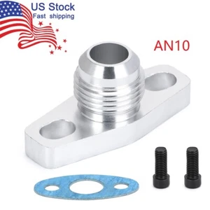 10 AN Turbo Oil Drain Outlet Flange Adapter AN10 Fitting For T25 GT28 GT30 GT35 - Picture 1 of 12