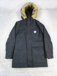 Carhartt Siberian Parka Mens Xs Black 3M Thinsulate Canvas * - Picture 1 of 17