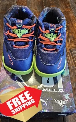 Puma MB.01 Galaxy AC Toddler Boys Shoes Size 6C – LaMelo Ball Blue Neon - Image 1 of 4