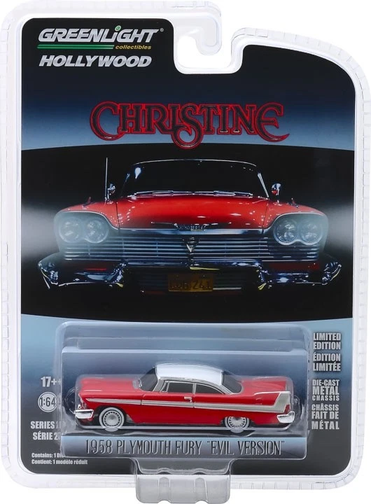 1:64 Christine (1983) - Plymouth Fury 1958 (Version Maléfique Avec Vitre Sombre) - Photo 1/1