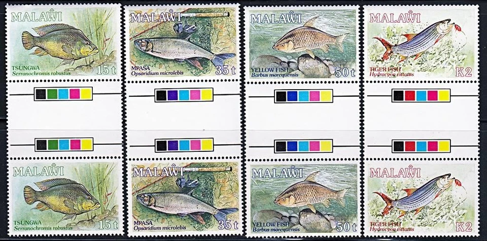👉 MALAWI 1989 PECES (canaletas de nuestra elección) MNH CV $28,50 VIDA MARINA Foto 1 de 1