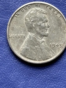 1943 P Lincoln Steel Penny With Die Crack On Reverse. Nice Coin - Picture 1 of 3