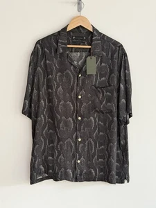 Allsaints "Shredded" Kurzarm Shirt Schlangenhaut schwarz grau XXL/Relax **NEU** - Bild 1 von 14