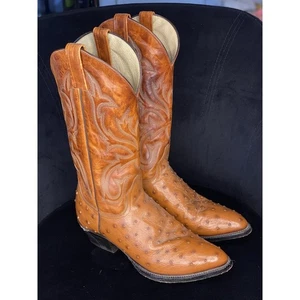 Botas Vaqueras Durango Marrón Vintage 8.5 D Tachonadas Hechas en México - Imagen 1 de 13