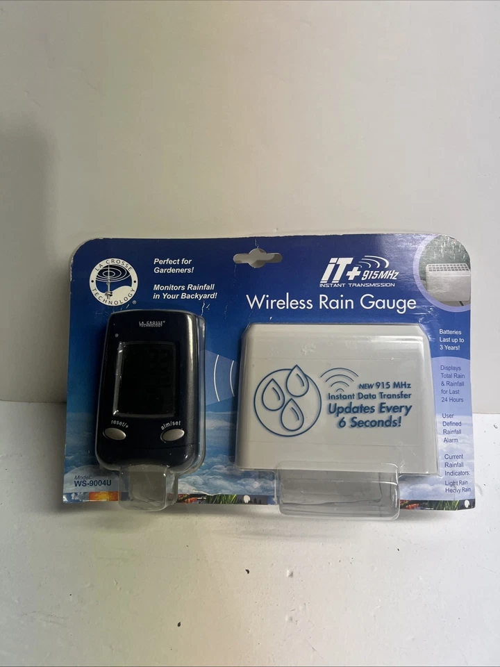 La Crosse Technology Wireless Rain Measurement Gauge Self-Emptying Rain Bucket - Image 1 of 3