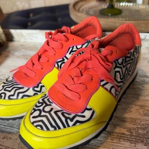 Coach X Keith Haring Sneaker Schuhe Damen Mehrfarbig Niedrig Schnürschuhe - Bild 1 von 5