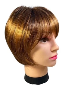 Peluca Flexlite Ajuste Personal Mono Top Encaje Frontal Castaño Rojizo Ombre En Capas Talla Promedio - Imagen 1 de 16