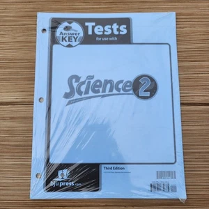 BJU Press - Science 2 TESTS ANSWER KEY 3rd Edition 2010 NEW Homeschooling Test - Picture 1 of 4