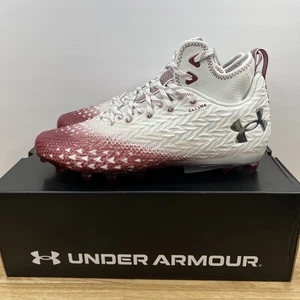 Scarpe da calcio Under Armour da uomo 13 Spotlight Clone 3.0 MC 3026334-107 WHT/ROSSO - Foto 1 di 12