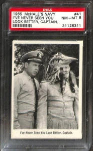 1965 Fleer, McHale's Navy, #41 I've Never Seen You Look Better, PSA 8 NMMT - Picture 1 of 2