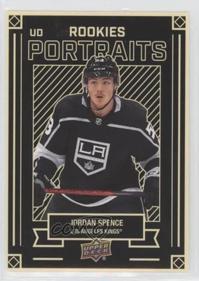 2022-23 Upper Deck Series 2 UD Portraits Rookies Jordan Spence #P-48 Rookie RC - Image 1 of 2