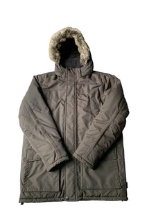 Raintex All Weather Gear Jacket Mens Large Parka Brown Hooded - Picture 1 of 9