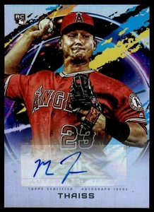 2020 Topps Fire Autographs Green #FAMTH Matt Thaiss /75 - Picture 1 of 2