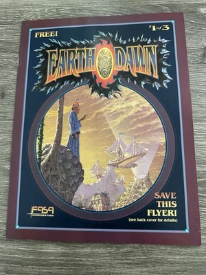 1993 FASA Promo Lot Earthdawn Preview Flyer #1 & Battletech 1993 Update Booklet - Image 1 of 4