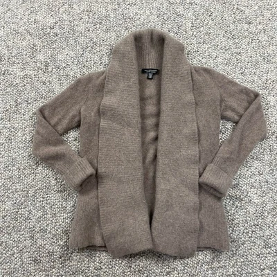 Cárdigan suéter marrón claro/beige Saks Fifth Avenue para mujer 100 % cachemir talla XS Foto 1 de 4
