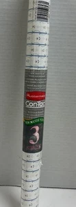 Vintage Regal Liner Con-Tact Marke blau Streifen Herz Blume 3 Yds 108”X 18” 1980-90 - Bild 1 von 8