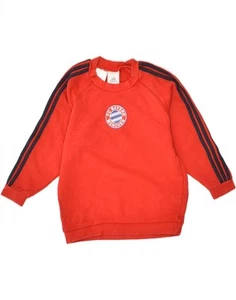 ADIDAS Boys Sweatshirt Jumper 4-5 Years Red Cotton KQ05 - Picture 1 of 3