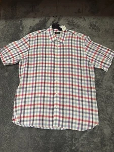 Neiman Marcus 100% Linen Shirt Camp Short Sleeve Mens XL Casual NWT - Picture 1 of 8