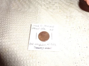 U.S. penny 2005 D grease strike on date and mint mark die chip n rev. - Picture 1 of 5