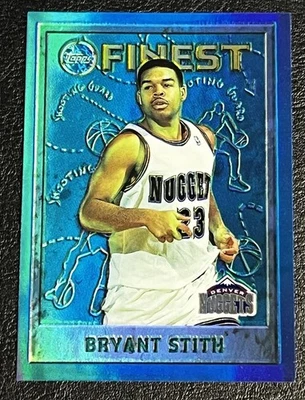 1995 Topps Finest #227 Bryant Stith refractor Denver Nuggets Foto 1 de 2