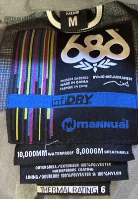 686 INFINITY изолированный INFIDRY грузовой водонепроницаемый тепловой снег брюки мужской средний - Изображение 1 из 4