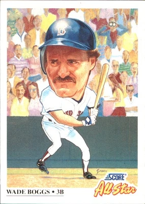 Wade Boggs 1991 Score #393 Boston Red Sox FREE SHIPPING AutographDen - Image 1 of 2