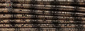 METALLIC COPPER SNAKE PRINT On Soft Goatskin Leather 2 skins 10+sqf 0.7mm #B7850 - Picture 1 of 7