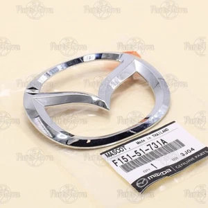 F151-51-731A Genuine OEM Mazda MX-5 Miata RX-8 Front Chrome Emblem Badge Logo - Picture 1 of 8