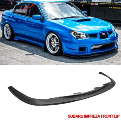 Fits 06-07 Subaru Impreza WRX STI S204 Front Bumper Lip Spoiler Splitter PP Foto 1 de 4