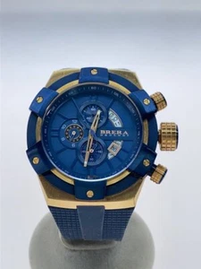 BRERA OROLOGI BRSSC4910 Quartz Analog Wristwatch Navy Excellent JAPAN - Picture 1 of 6