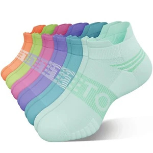 Ankle Compression Socks for Men and Women 6 Pairs Cushioned Low Cut Athletic ... - Picture 1 of 8