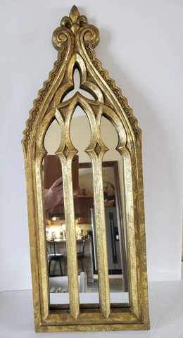 Gothic gilt chirch window mirror Cover