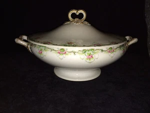 Wm Guerin Limoges Frankreich GUE395 rund bedeckt Gemüse - Bild 1 von 5