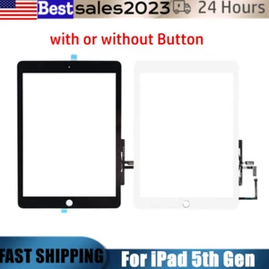 US For iPad 5 5th Gen 2017 Glass Touch Screen Digitizer Lens A1822 A1823 Replace - Picture 1 of 16