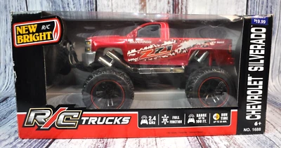New Bright Chevrolet Silverado z71 #1688 Remote Control Truck RED RC Toy NEW - Image 1 of 4