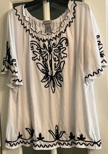 Maggie Barnes For Catherines Woman Blouse 2X - Picture 1 of 10