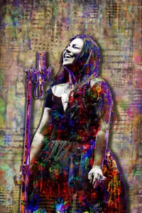 Amy Lee of Evanescence Poster Evanescence Tribute Art 12x18in Free Shipping US - Picture 1 of 5