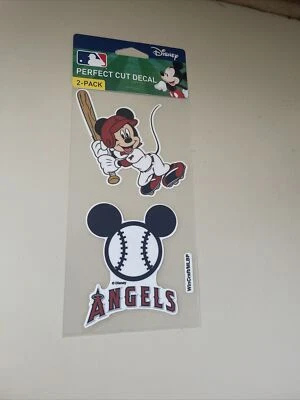 Anaheim LA angels decal set ❤️mickey mouse ❤️ disney 🔥🔥mike trout ⚾️⚾️ - Image 1 of 3