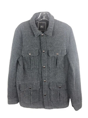 Abrigo de Campo OBEY Gris Espiga ESTILO M-65 Chaqueta Militar - Para Hombre Mediano Foto 1 de 4