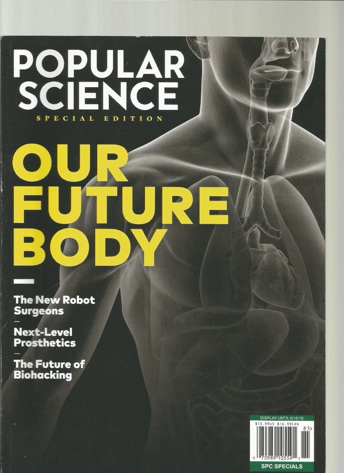 POPULAR SCIENCE MAGAZINE 2018, SPECIAL EDITION OUR FUTURE BODY - Image 1 of 1