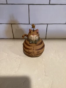 Statuina gatto grasso Suzi Skoglund " Non prendo " - Foto 1 di 6