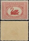 1929 Western Australia State Centenary MNH Red Three Halfpence Swan Emblem Stamp