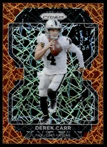 2021 Panini Prizm ORANGE Derek Carr Las Vegas Raiders #179 - Photo 1 sur 2