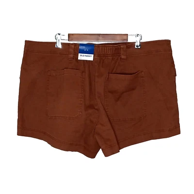 $34 Pantalones Cortos Old Navy Mujer Cintura Elástica Y2K Carga PLUS Talla 2X Elástico Marrón Foto 1 de 4