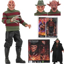 NECA Freddy Krueger Nightmare On Elm Street 8" Clothed Retro Action Figure New