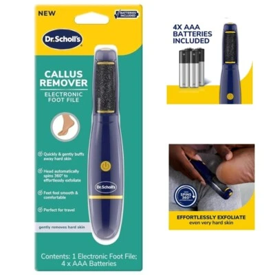 Herramienta eléctrica para piel muerta removedor de limas de pies Dr. Scholl's que funciona con pilas Foto 1 de 4
