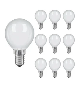 25W SES E14 Opal 10x Golf Ball Light Bulbs Globe Wax melt lights Wax Burners x10 - Picture 1 of 3