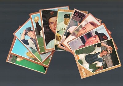 Lote Giants Mid to Hi-Grade 1962 Topps 459 Ed Bailey, 322 Al Dark 155 Stu MILLER+ Foto 1 de 4