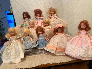Nancy Ann Storybook Vintage Lot of 10 Frozen Leg Dolls Assortment, Collection - Imagen 1 de 8